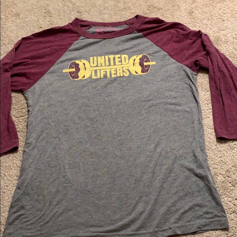 United Lifters Robyn hungry Donut baseball T